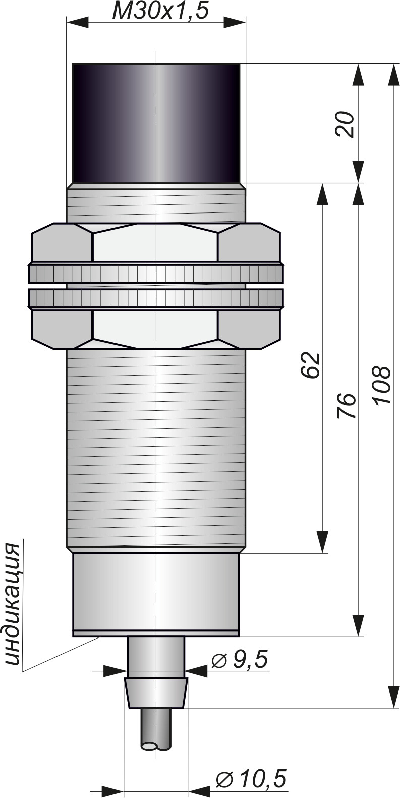 И28-AC(гайки GP-M30x1,5)